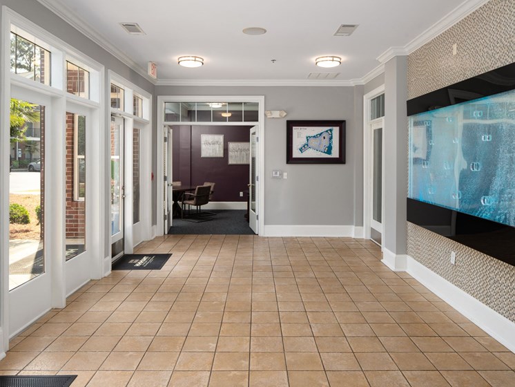 Hallway Interior To Business Center at Abberly Village Apartment Homes, West Columbia, South Carolina